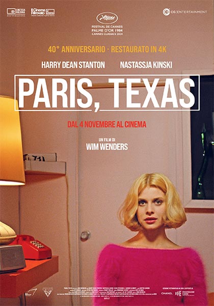 Locandina Film Paris Texas in V.O. restaurata